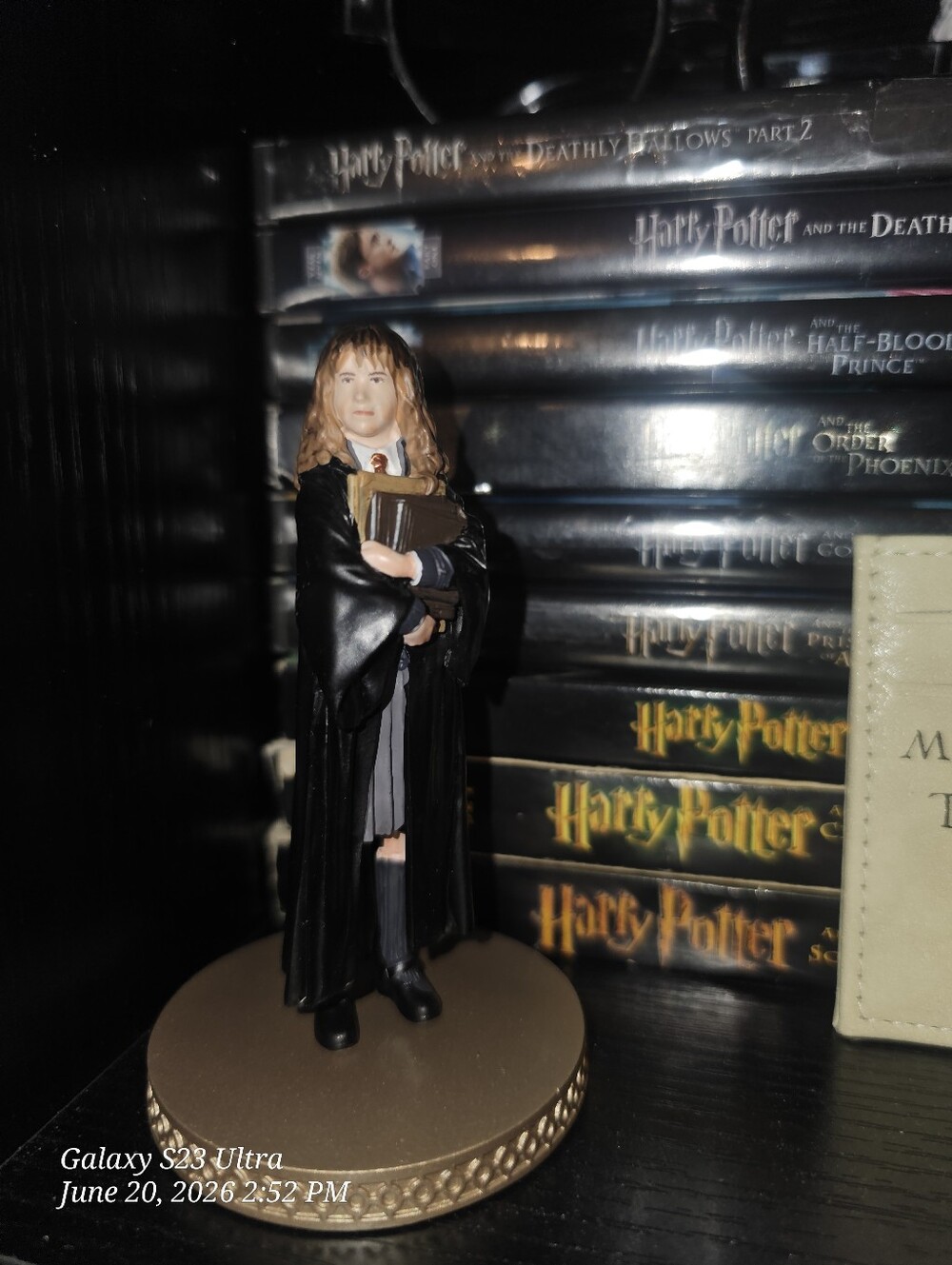 Hermione Granger Figurine with Books - Black Robe